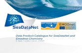 Data Product Catalogue for SeaDataNet and Emodnet Chemistry
