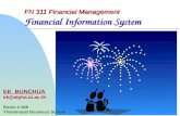 FN 311 Financial Management Financial Information System
