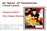 An Ounce of Prevention  is worth a pound