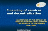 Financing of services and decentralization