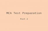MCA Test Preparation