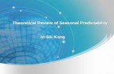 Theoretical Review of Seasonal Predictability                                 In-Sik Kang