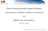 Final Environmental Impact Report   Amendment of SMUD’s Sphere of Influence and