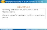 Identify reflections, rotations, and translations.  Graph transformations in the coordinate plane.