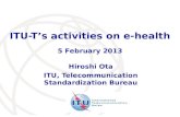 ITU-T’s activities on e-health