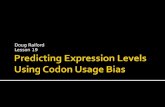 Predicting Expression Levels Using Codon Usage Bias