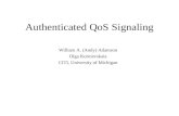 Authenticated QoS Signaling