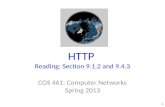 HTTP  Reading: Section 9. 1 .2 and 9.4.3