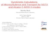 Gyrokinetic Calculations  of Microturbulence and Transport for NSTX and Alcator C-MOD H-modes