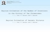 Baysian Estimation of the Number of Inversions  in the History of Two Chromosomes