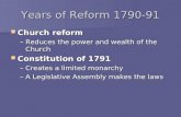 Years of Reform 1790-91