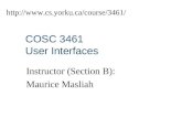 COSC 3461 User Interfaces