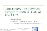 The Heavy Ion Physics Program with ATLAS at the LHC