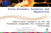 Educational research in the 7th Framework programme for research and technology Manuela Alfé