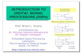 INTRODUCTION TO DIGITAL SIGNAL PROCESSORS (DSPs)