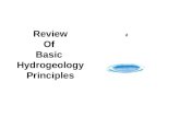 Review Of  Basic  Hydrogeology Principles