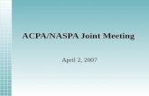 ACPA/NASPA Joint Meeting
