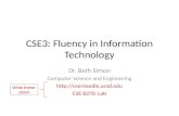CSE3: Fluency in Information Technology