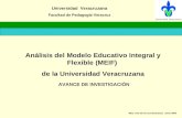 Análisis del Modelo Educativo Integral y Flexible (MEIF)  de la Universidad Veracruzana