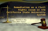 Remediation as a Civil Rights Issue in the California State University System