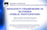 BIOSAFETY FRAMEWORK IN SLOVENIA - PUBLIC PARTCIPATION-