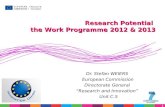 Dr. Stefan WEIERS European Commission Directorate General  “Research and Innovation”   Unit C.5