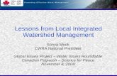 Lessons from Local Integrated Watershed Management