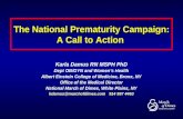 The National Prematurity Campaign: A Call to Action