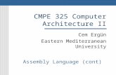 CMPE  3 2 5 Computer Architecture  II