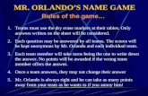 MR. ORLANDO’S NAME GAME