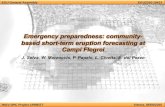 Emergency preparedness: community-based short-term eruption forecasting at  Campi Flegrei