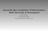 Sécurité des systèmes d’information: Web Security & Honeypots