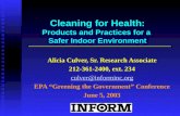 Cleaning for Health: Products and Practices for a  Safer Indoor Environment