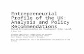 Entrepreneurial Profile of the UK: Analysis and Policy Recommendations