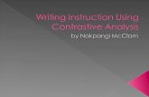 Writing Instruction Using Contrastive Analysis
