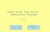 Take from Ten First  Subtraction Strategy