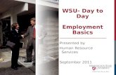 WSU- Day to Day Employment Basics