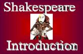 Shakespeare  Introduction