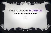 The color  purple Alice Walker
