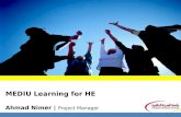 MEDIU Learning for HE  Ahmad Nimer |  Project Manager