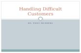 Handling Difficult Customers