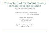 The potential for Software-only thread-level speculation