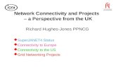 Network Connectivity and Projects   – a Perspective from the UK Richard Hughes-Jones PPNCG