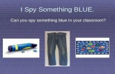 I Spy Something BLUE.