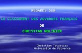 Christian Touratier Université de Provence