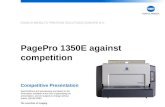 PagePro 1350E against competition
