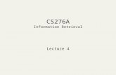 CS276A Information Retrieval