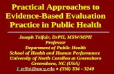 Practical Approaches to Evidence-Based Evaluation Practice in Public Health
