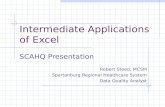 Intermediate Applications of Excel
