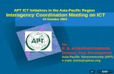 by:   R. B. KUMARAPATHIRANA Director, Proj. Development Asia-Pacific Telecommunity (APT)